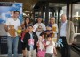 el al-teddybears Bears from Bergenfield founder Claire Ginsburg Goldstein (rear center) prior to the 100,000th teddy bear departing for Israel