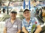Yehuda and Natan Benari at Ben Gurion Airport