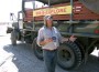 story teller Alongside a 10-wheel truck, Joe Raffetto tells a tale at Clark Dry Lake