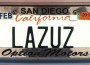 lazus license plate