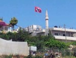 Nazi flag flies over Palestinian town  (Photo: Shneior Nachum Sochat/ Tazpit News Agency(