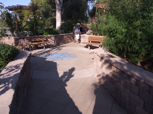 sensory garden walkway