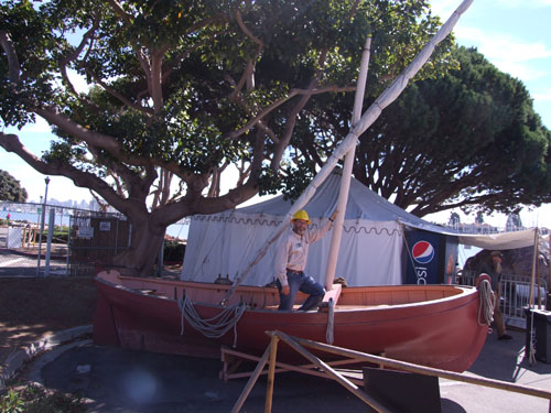 Bruce Heyman aboard the Chalupa