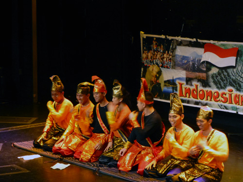 Indonesian crew perform 'thousand hands dance aboard MS Zaandam