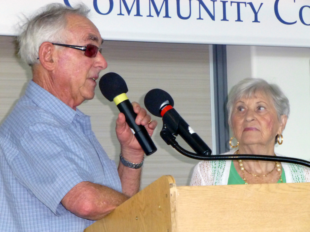 Max and Rose Schindler tell Grossmont College students about their Holocaust experiences