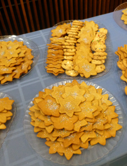 Jewish cookies baked by Temple Emanu-El students