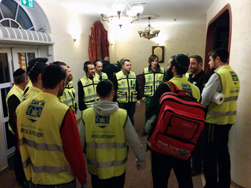 Ukrainian Jews Training for Emergency Response with ZAKA, United Hatzalah Photo Credit: ZAKA & Israelife Foundation