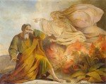 Moses envisions God in the Burning Bush, Painting from Saint Isaac's Cathedral, Saint Petersburg, via Wikipedia 