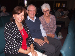 Chula Vista Councilwoman Mary Salas, left, with David and Claire Ellman, former chair of the Jewish Federation of San Diego County