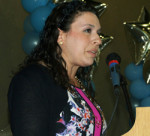 Charlene Seidle discusses Book of Ruth  (Photos: Donald H. Harrison)