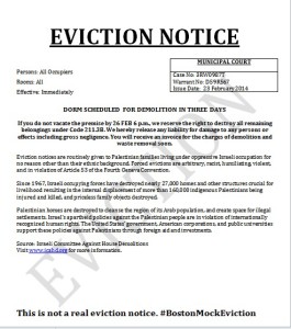 mock eviction notice