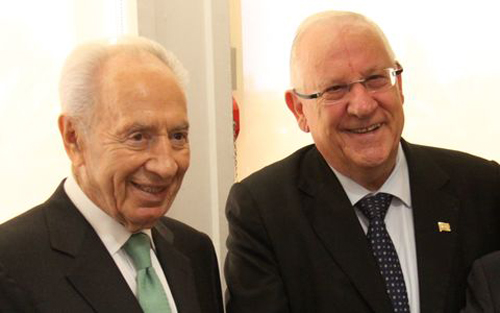 Shimon Peres and Reuven Rivlin