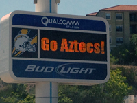 Qualcomm sign board Photo: Shor Masori