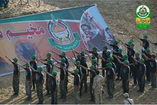 Campers render Nazi-style salute at Hamas camp