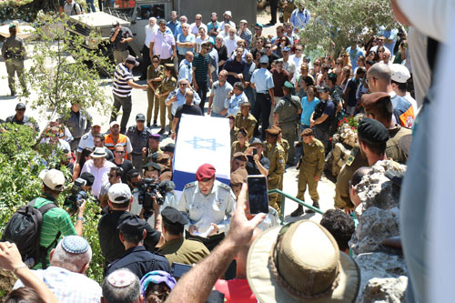 Max Steinberg funeral in Jerusalem, July 23, 2014