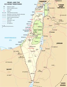 Map of Israel (Wikimedia)