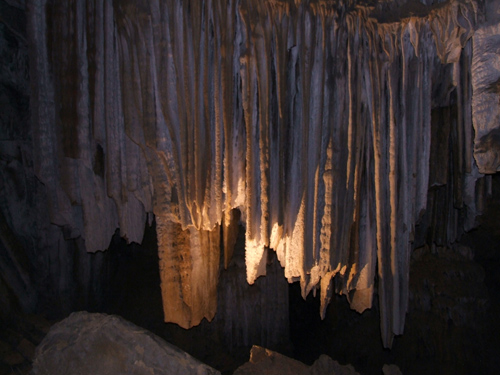 Formation inside Lake Shasta Caverns