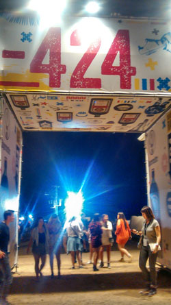 Entrance to Dead Sea --424 Festival (Photo: Reemon Silverman, Tazpit News Agency)