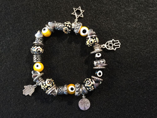 Judaic bracelet by Ellen Berger