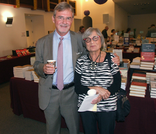 Author Kai Bird with Sandra Silverstein, who introduced him at the San Diego Jewish Book Fair on Sunday, Nov. 9