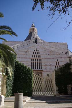 Basilica of the Annunciation in Nazareth is built at the site where Christians believe an angel told the Virgin Mary she would bear the child Jesus (Photo: Wikipedia)