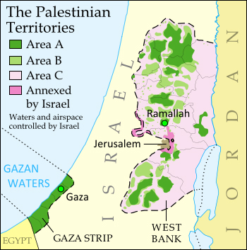 Map of Israel and territories