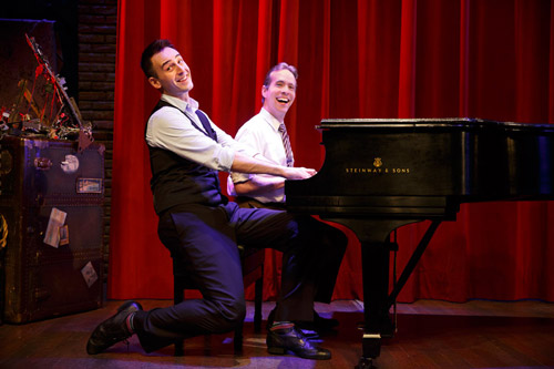 Joe Kinosian and Ian Lowe in Murder For Two (Photo: Joan Marcus, courtesy of The Old Globe)