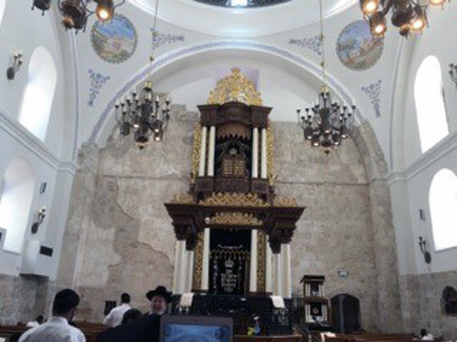 Interior of the Hurva Synagogue
