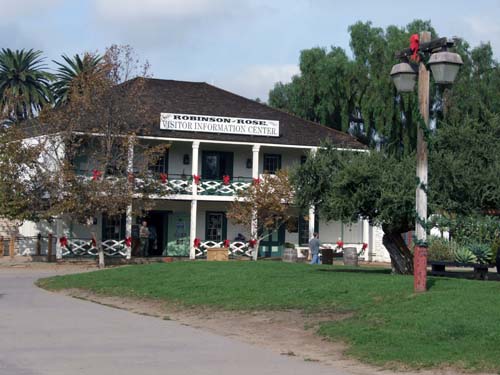 Robinson-Rose House serves as the visitors center at Old Town San Diego State Historic Park