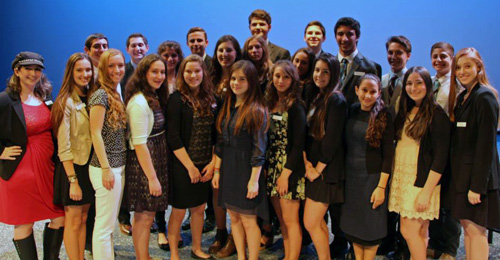 Jewish Teen Foundation participants at May 20 ceremony