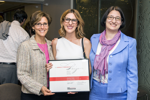 L to R): Rabbi Ellen Flax, Director of the Hadassah Foundation; Jessica Nare, Director of Leadership Programs at Jewish Family Service; Rabbi Suzanne Offit, Board Chair of the Hadassah Foundation
