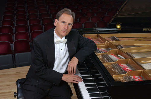 Pianist David Korevaar  (Photo by Casey A. Cass/University of Colorado) Note: This image is under copyright to the Regents Office of the University of Colorado. Permission must be granted by the University of Colorado Photography Department before any publication of the image.  The image must read with a credit caption of "University of Colorado." Other than cropping,  the image cannot be manipulated in any way, shape or form. The image cannot be used to promote a product or attempt to commercialize the university. Questions: call (303) 492-3119 or email . Thank you.