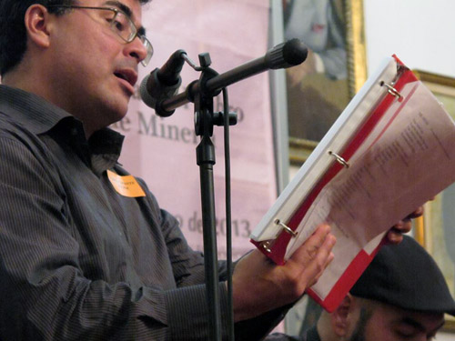Adolfo Guzman Lopez reads his poetry