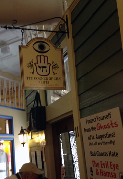 Hamsa and chai store in St. Augustine