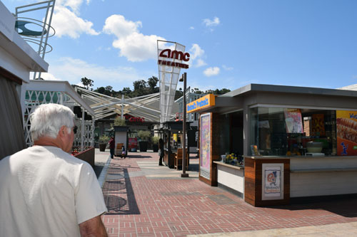 Walkway through one section of the sprawling Westfield Mission Valley Center