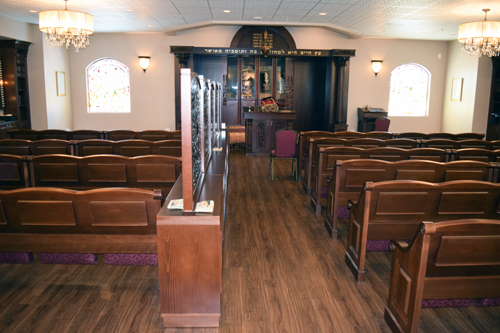 Sanctuary of reconstructed Chabad of La Costa, August 2015