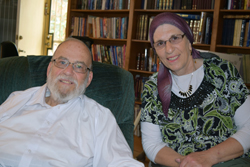 Rabbi Chaim and Tema Hollander at home, July 2015