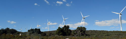 Kumeyaay wind turbines on reservation of the Campo Kumeyaay Nation