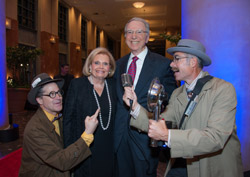 'Front Page' red carpet treatment was accorded Joan & Irwin Jacobs at Seacrest Village's 'Silver Screen' gala
