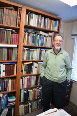 Rabbi Roberto D. Graetz in his Temple Isaiah study
