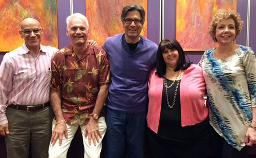 Tifereth Israel Synagogue team includes from left, Rabbi Leonard Rosenthal; Jerry Hermes, President; Dr. Seth Krosner, Past President; Lori Kurtz, Administrative Director; Marla Lobenstein, Co-Chair of Tifereth Israel ELI Committee