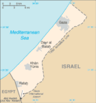 Map of Gaza Strip
