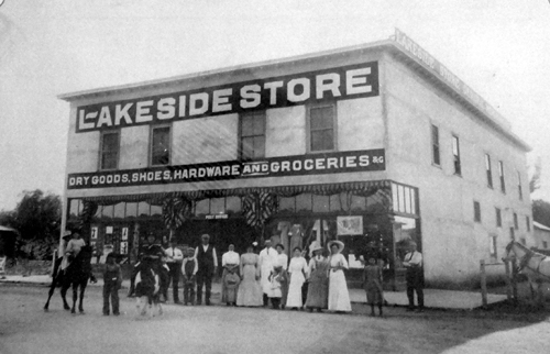 Klauber store in Lakeside, circa 1903 (Photo with permission from David M. Klauber's 'The Sounding')