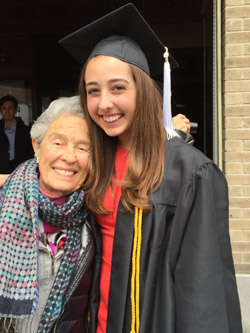 Eileen Wingard with granddaughter Hannah Schiff