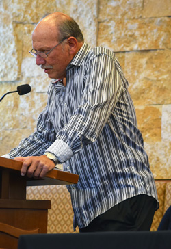 Bill Friedel, who celebrated his birthday the same day, introduced Joellyn Zollman on June 5, 2016