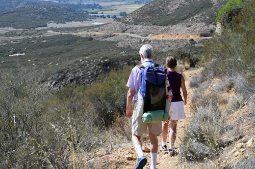 Barney and Sandy Mann hike a portion of the Pacific Crest Trail near Kitchen Creek Road in the Cleveland National Forest