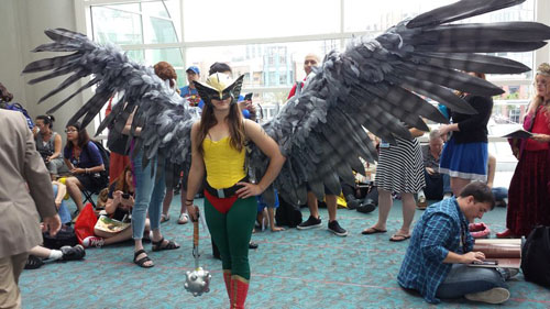 This costume at Comic-Con features a 14-foot wing span. {Photo: Marsha Sutton}