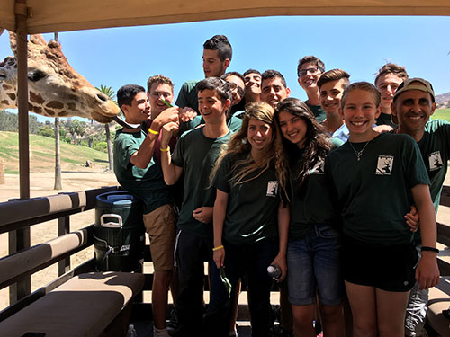 A giraffe was kind enough to pose in a picture with us. (This photo was not taken by me, it was taken by a very nice tour guide. Here we see almost the entire group (some members were sick or couldn’t make it) from left to right, top row:Kyle Taylor, Mussa Ilaiyan, yours truly, Avinoam Zissu, and Yonatan Likhovski. Row two: The giraffe, Shahar Cohen, Blake Dujowich, “Supreme Leader” Ori Ben Gigi, Nick Taylor, and Zejaria “Zeji” Ozeri. Row three Roni Ryzhik, Yael Lorenci, Rand Ilaiyan, and Sophie Taubman.